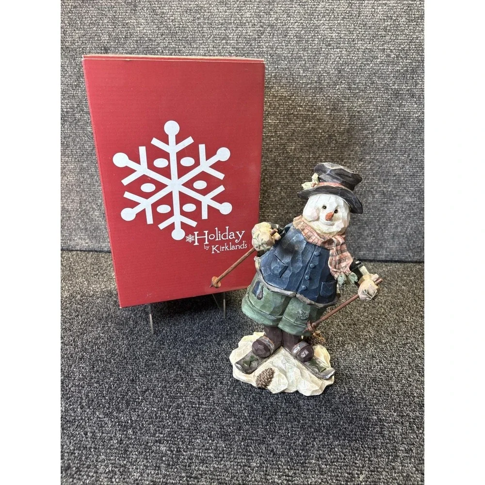 Holiday by Kirkland's~Mechanical Musical Snowman~Frosty the Snowman Resin Music
